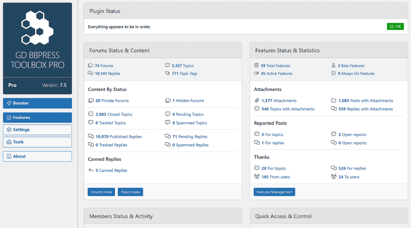 forumToolbox Pro for bbPress Screenshot