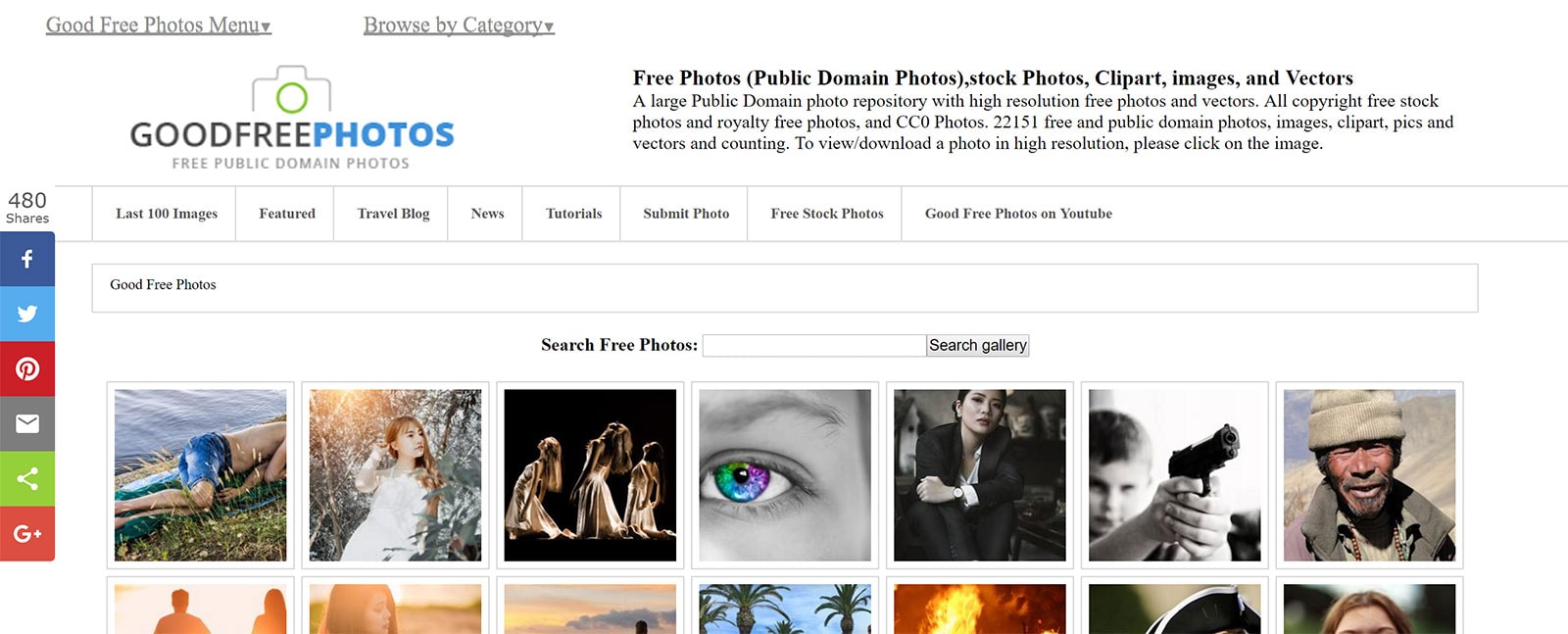 GoodFreePhotos - Website Screenshot
