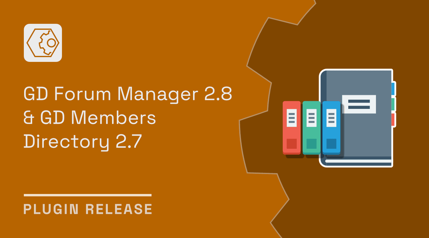 GD Forum Manager 2.8 & GD Members Directory 2.7 for bbPress