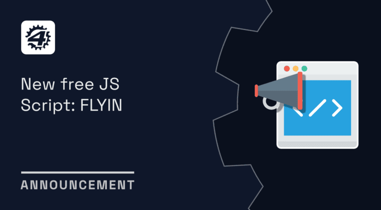 announcement new free js script flyin